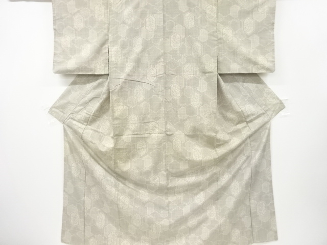 JAPANESE KIMONO / ANTIQUE KIMONO / SILK / TOKAMACHI TSUMUGI / WOVEN KIKKO